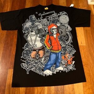 B.E.Z GraphicT-Shirt Size 2XL Tom & Jerry Rapper Vintage 100% Cotton Thick EUC
